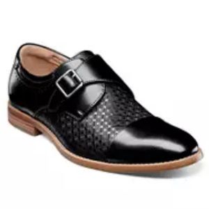 Stacy Adams Fenwick Cap Toe Monk Strap Loafers